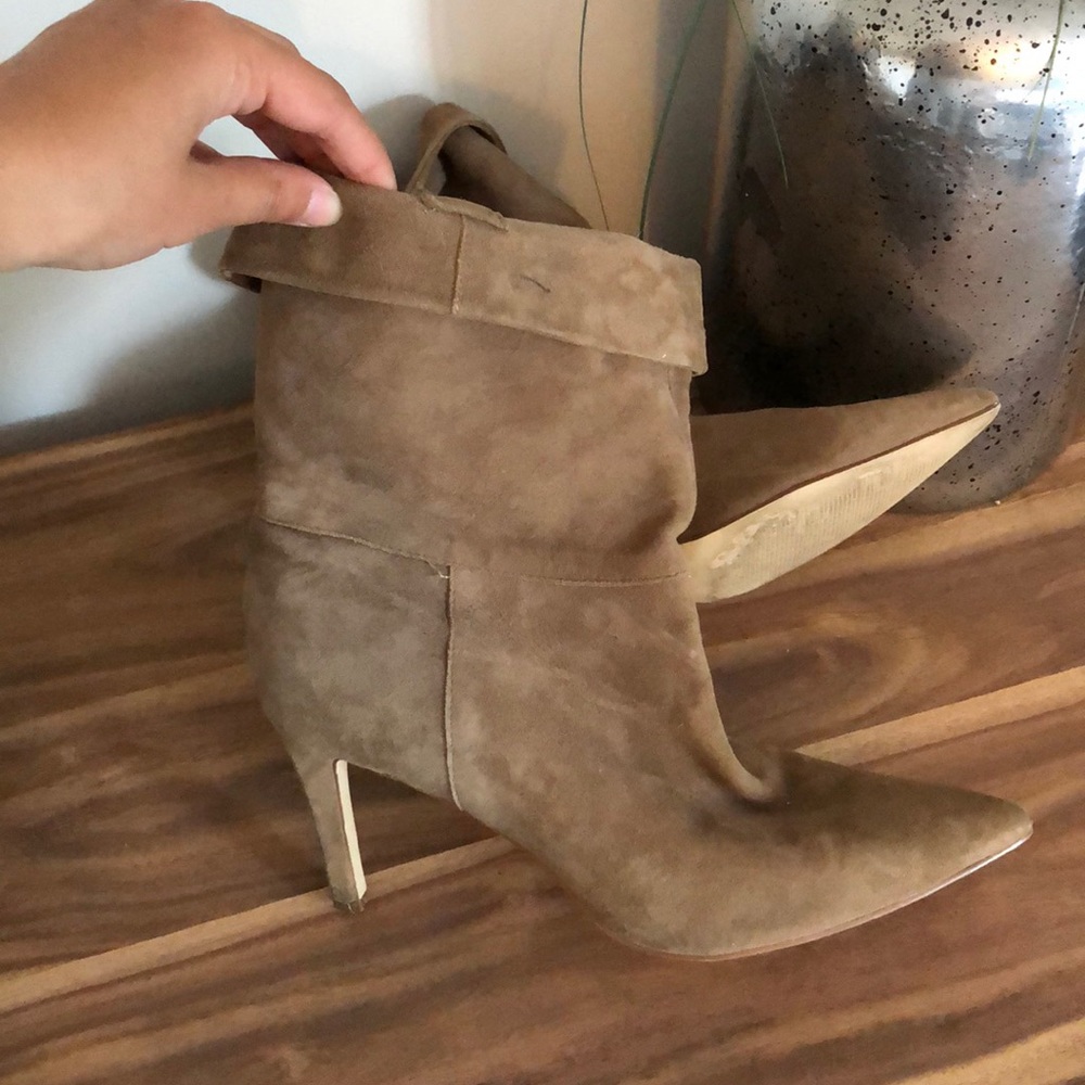 Calvin Klein Beige Suede Boots